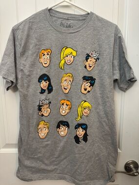 Title: Archie Comics Graphic Tee – Size Medium – Gray Character Print F